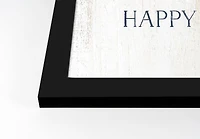 Plaid Truck Happy Thanksgiving Fall Print in Black Frame