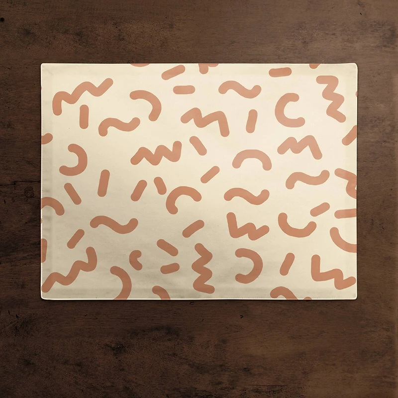 Funky Squiggles 18" x 14" Cotton Twill Placemat