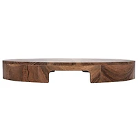 Hello Honey® 15.5" Natural Acacia Wood Kitchen Pedestal