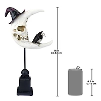 Design Toscano 16" Warlock's Raven Moon Halloween Statue