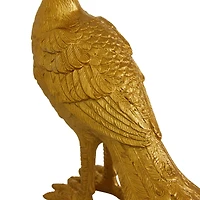 Gold Peacock Sculpture Set