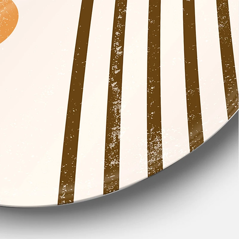 Designart - Abstract Rainbow Sun and Moon In Earth Tones IV