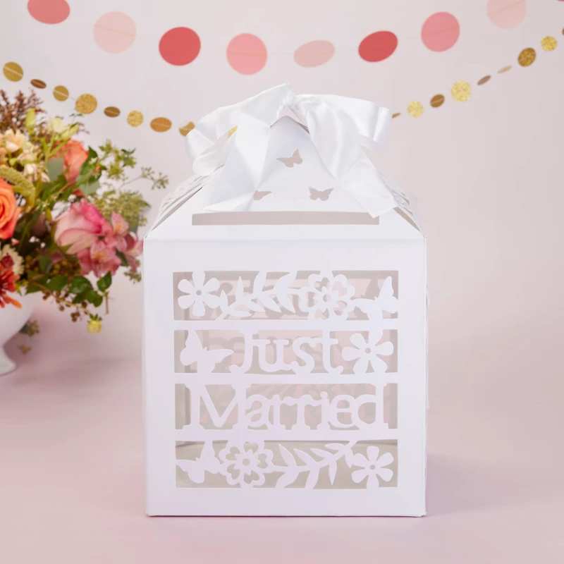 Kate Aspen® Just Married Birdcage Card Box