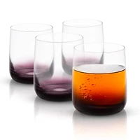 JoyJolt® 13.7oz. Black Swan Double Old Fashioned Glasses, 4ct.