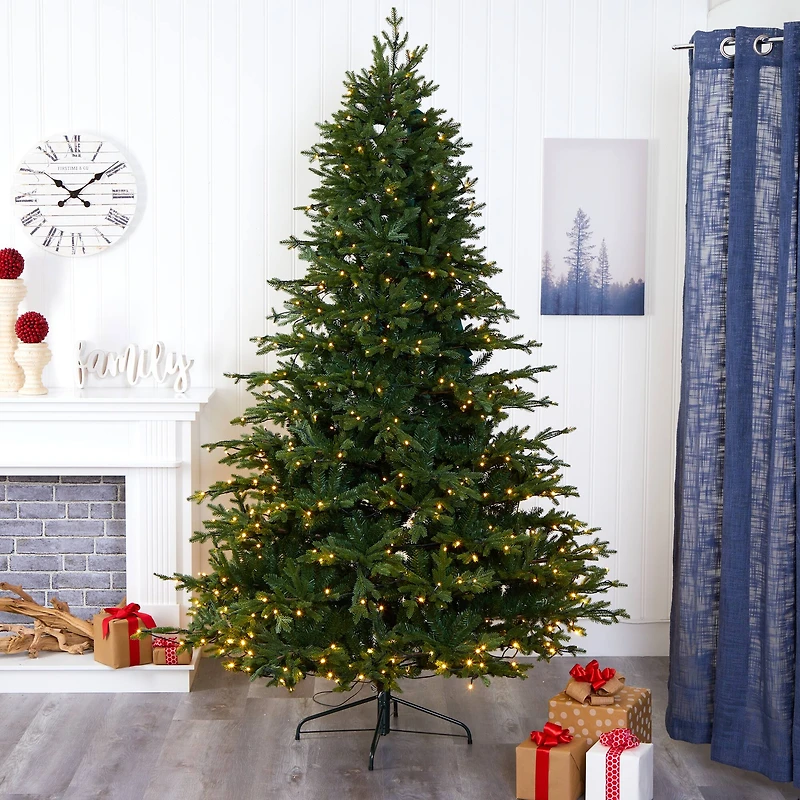 7.5ft. Pre-Lit Wyoming Spruce Artificial Christmas Tree with Clear LED Lights