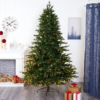 7.5ft. Pre-Lit Wyoming Spruce Artificial Christmas Tree with Clear LED Lights