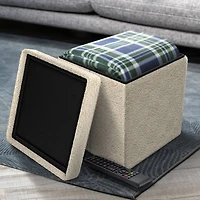 Sorbus Teddy Storage Ottoman Cube