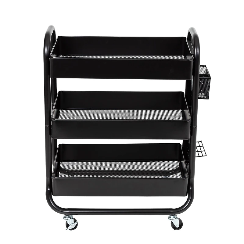 Honey Can Do Black Rolling Craft Cart