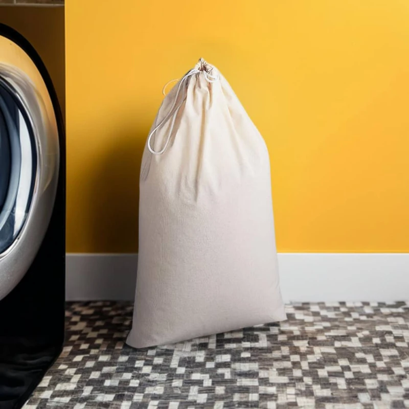 Household Essentials 36" Cotton Drawstring Laundry Bag
