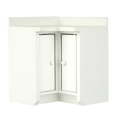 Miniature White Kitchen Corner Cabinet by Make Market®