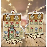 Crystal Art Plastic Canvas Counted Cross Stitch Kit Fairy Tale Gingerbread House