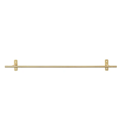 Hello Honey® Matte Brass Finish Modern Metal Hanging Bar