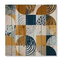 Designart - Retro Semicircles Circles and Squares