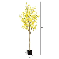 6ft. Artificial Forsythia Tree