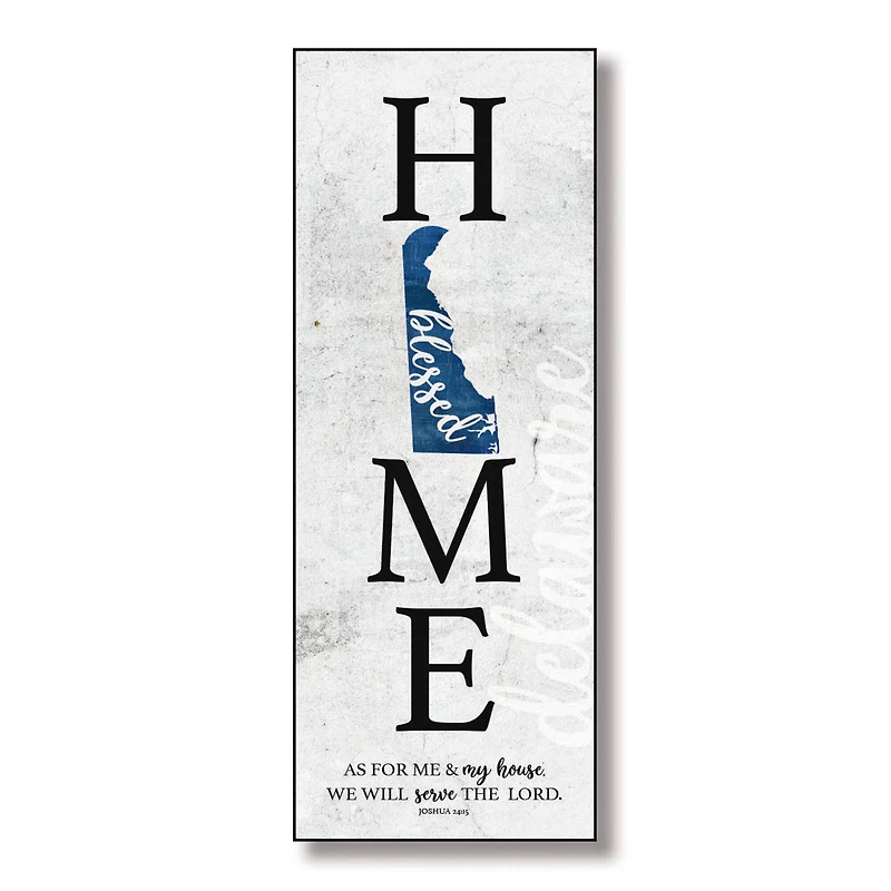Delaware Home-Blessed Wood Wall Plaque With Hanger