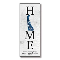Delaware Home-Blessed Wood Wall Plaque With Hanger