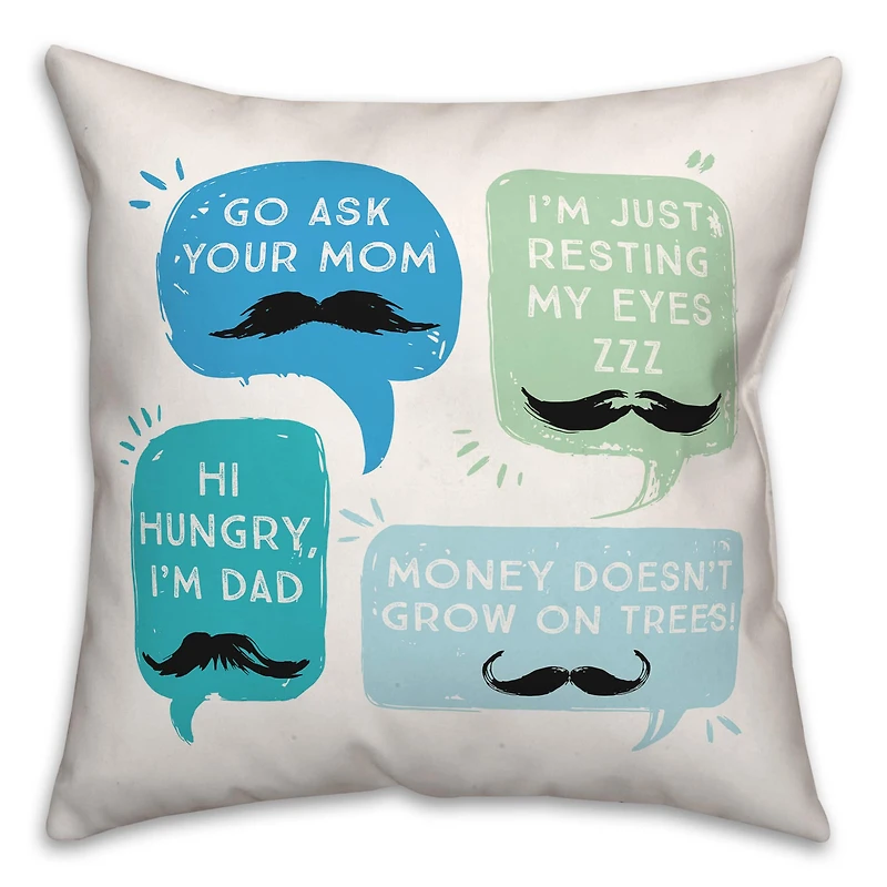 Dad Phrases Indoor/Outdoor Pillow
