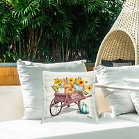 Stupell Industries Farm Fresh Wagon Outdoor Printed Pillow