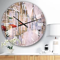 Designart 'Love In Paris Iii French Country Wall Clock