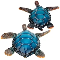 Design Toscano 12" Blue Sea Turtle Statues, 2ct.
