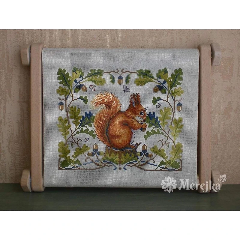 Merejka Squirrel Counted Cross Stitch Kit