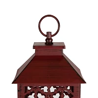 Snowflakes "Joy" Christmas Candle Lantern - 11"