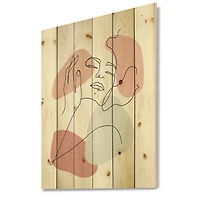 Designart - Continuous Line Portrait of Woman In