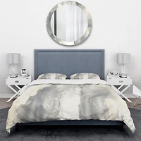 Designart 'Gold Glamour Direction I' Geometric Bedding Set