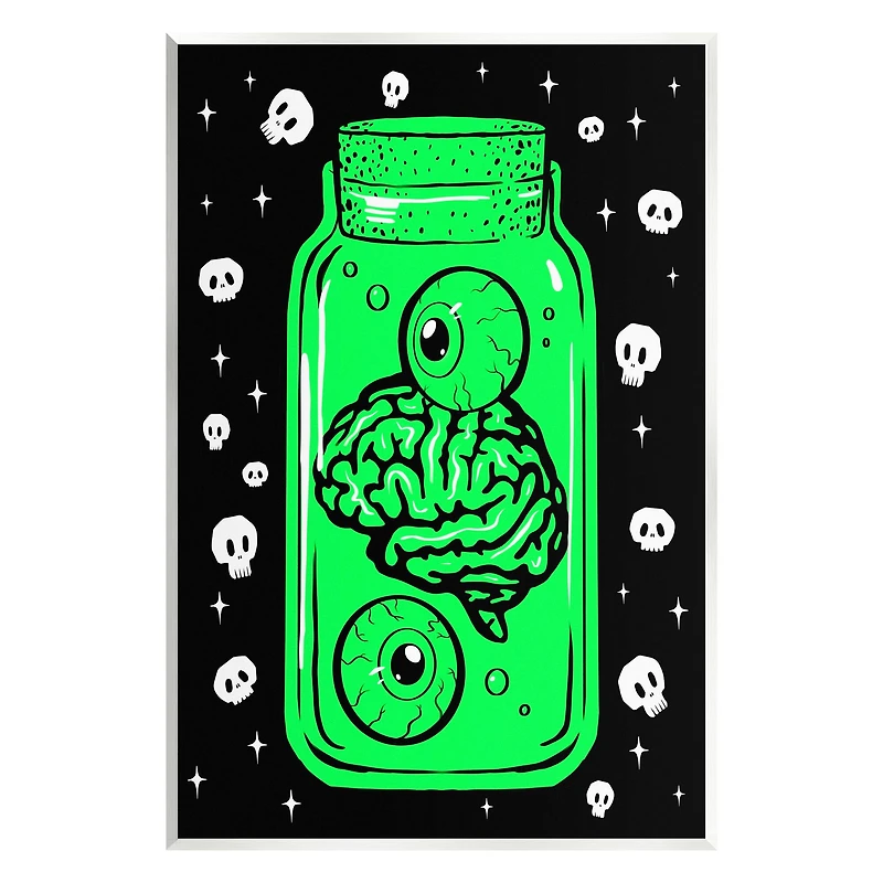 Stupell Industries Spooky Specimen Jar Wall Plaque Art