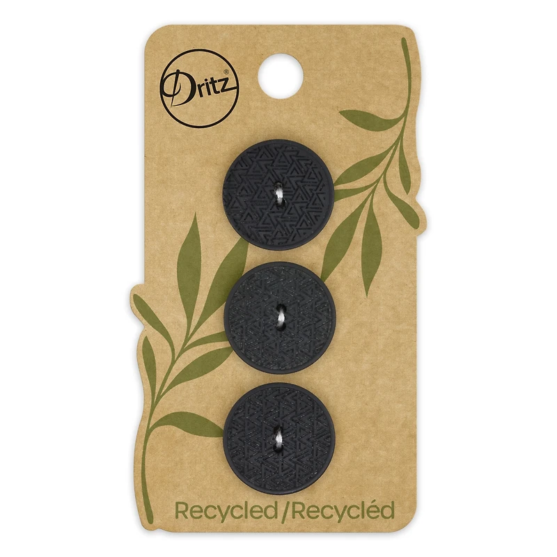 Dritz® 20mm Recycled Hemp Geometric Round Button