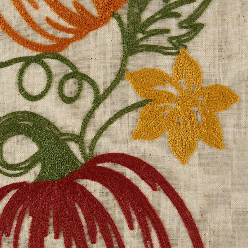 DII® 70" Pumpkin Vine Embroidered Table Runner