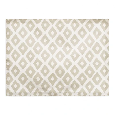 Gray Brush Diamond 18" x 14" Cotton Twill Placemat