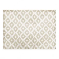 Gray Brush Diamond 18" x 14" Cotton Twill Placemat