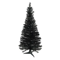 4ft. Black Slim Halloween Tinsel Tree
