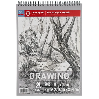 12 Pack: Drawing Pad by Artist's Loft™, 9" x 12"