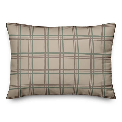 Holiday Plaid Throw Pillow