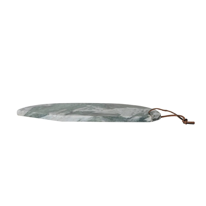 Hello Honey® 15" Green Mélange Marble Organic Shaped Board