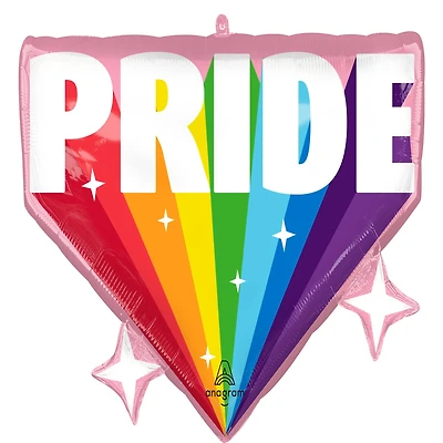 SuperShape® 26" Burst of Pride Foil Balloon