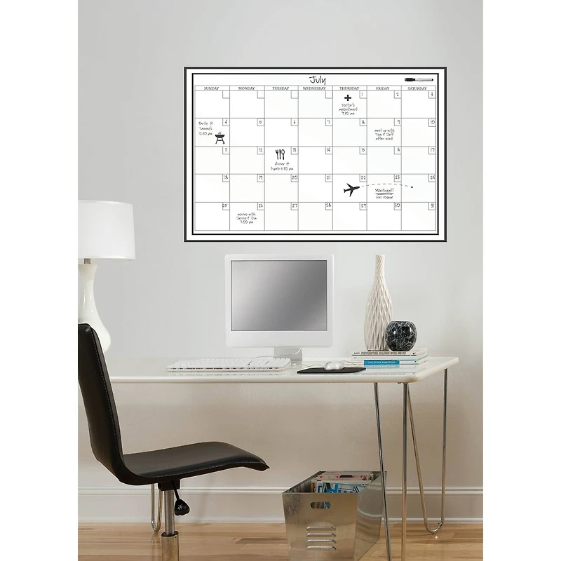 WallPops 36" Message & Calendar Dry Erase Wall Decal Bundle