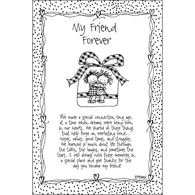 Children of the Inner Light® by Marci Art My Friend Forever Plaque