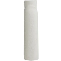 The Novogratz 13" Arched Abstract White Ceramic Vase