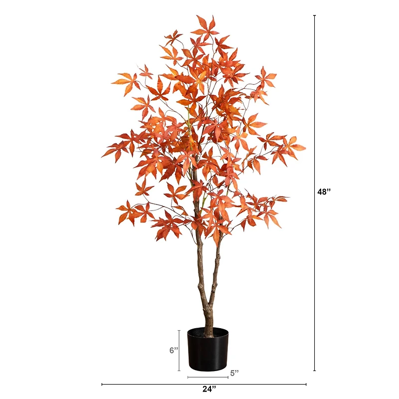 4ft. Autumn Japanese Maple Artificial Fall Tree