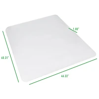 Mind Reader Rectangular Spike Design Carpet Protection Mat