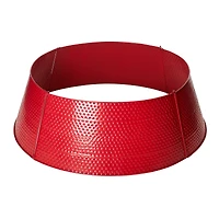 Glitzhome® Red 40.5" Hammered Metal Tree Collar