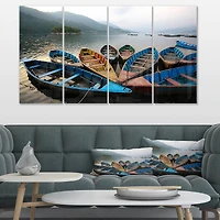 Designart - Beautiful Boats in Phewa Lake