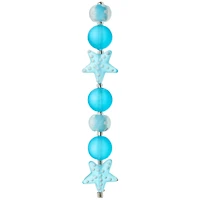Aqua Glass Starfish Mix Beads by Bead Landing™