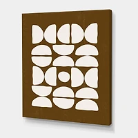 Designart - Abstract Composition of Minimal Half Moons