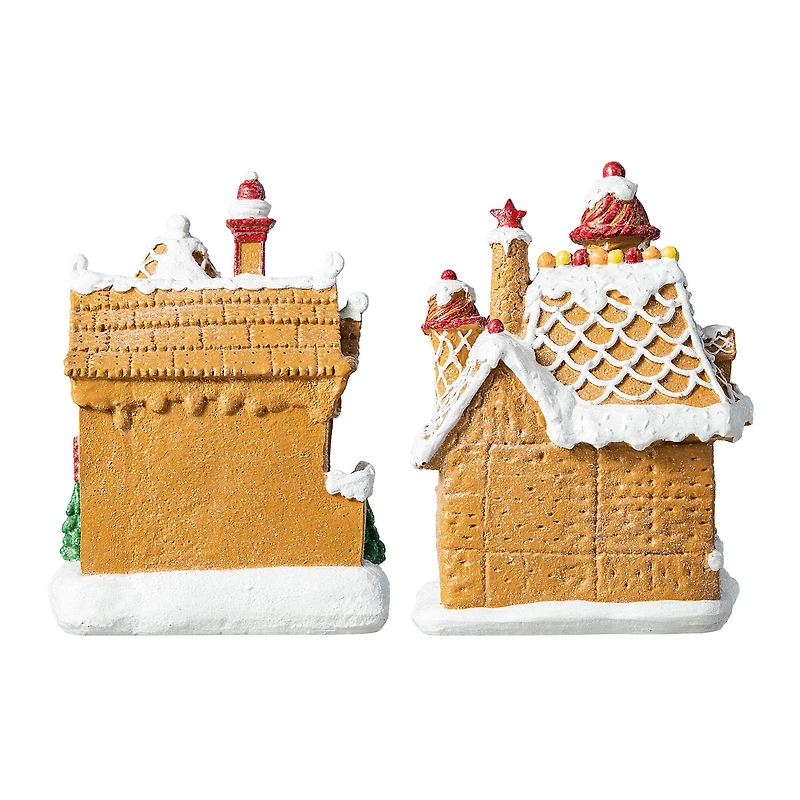 Glitzhome® Light-Up Christmas Gingerbread House Table Décor Set