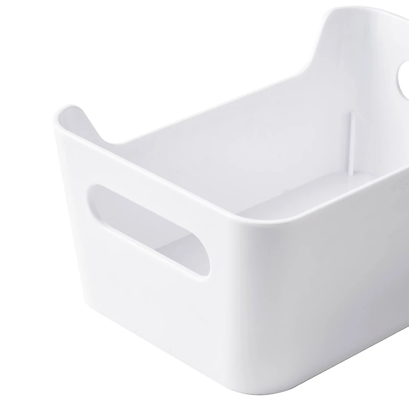 Small White Open Storage Bin by Simply Tidy®