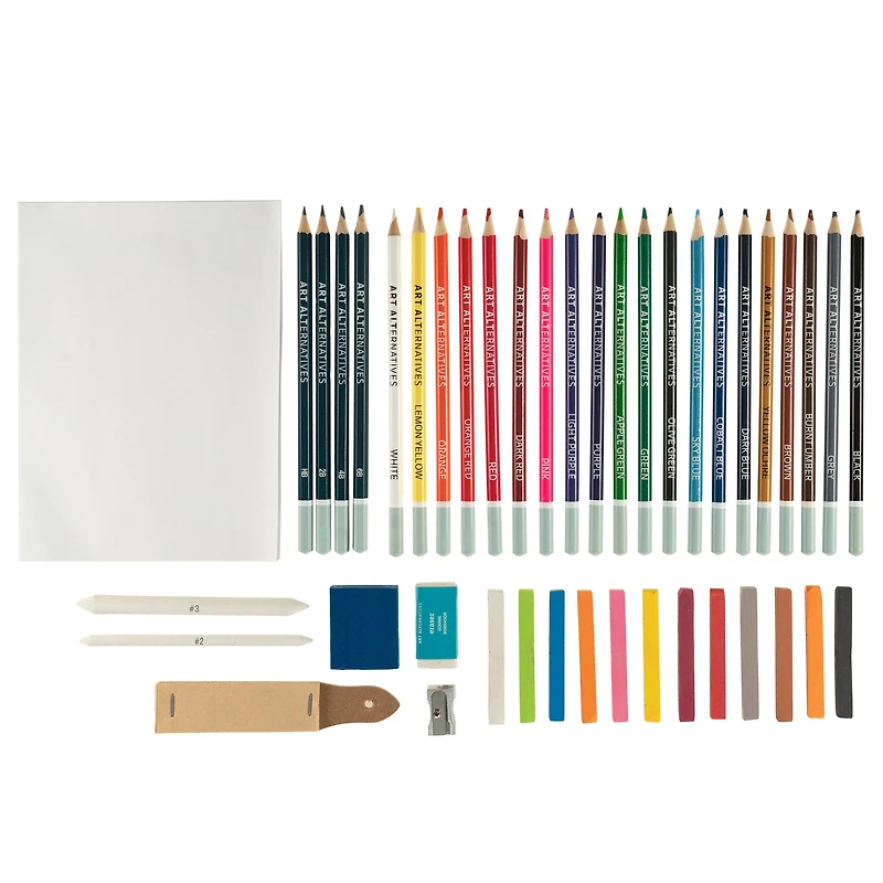 Art Alternatives 60-Piece Artist Drawing Art Set